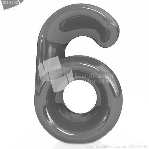 Image of Number "6"- six