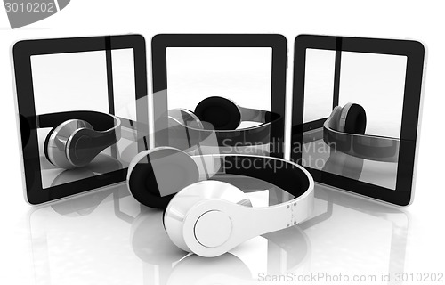 Image of phone and headphones