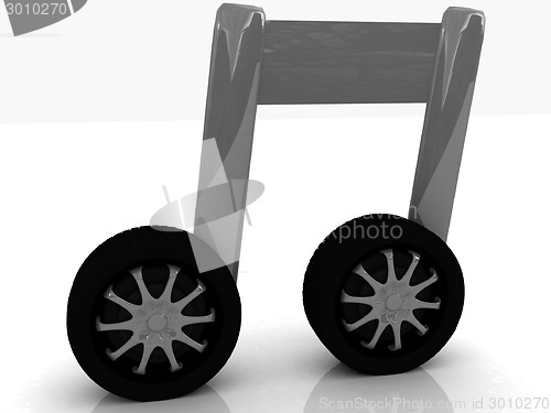 Image of note is car-wheel
