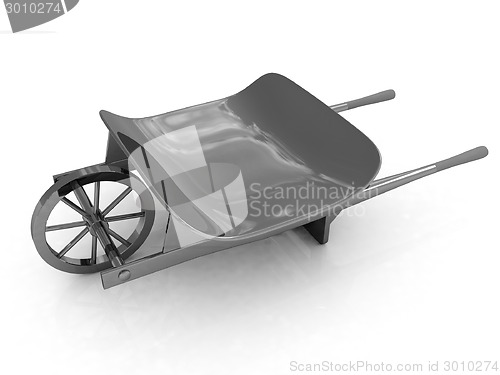 Image of metal wheelbarrow