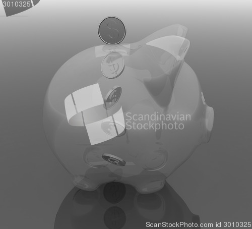 Image of Glass piggy bank