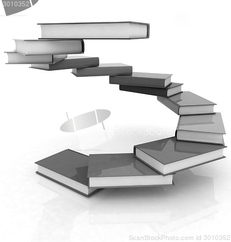 Image of colorful real books