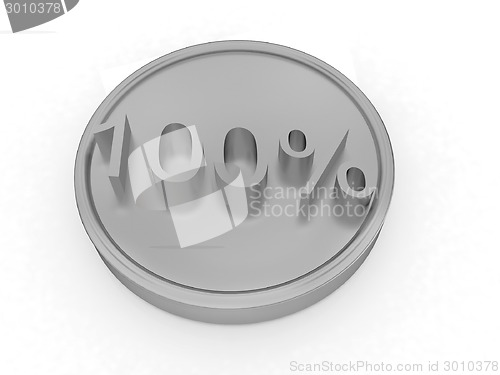 Image of Gold percent coin 100