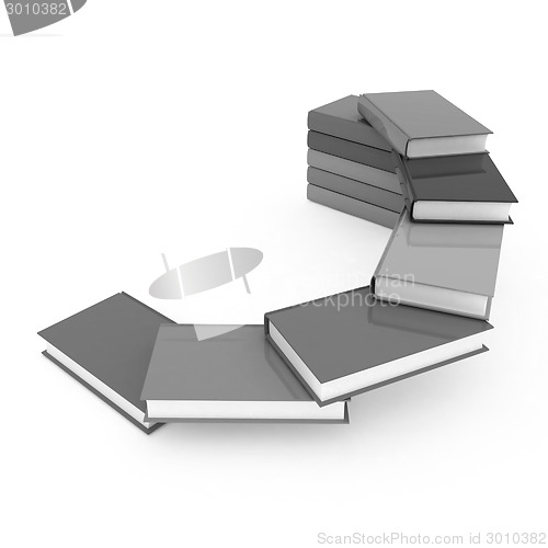 Image of colorful real books