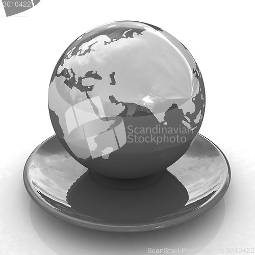 Image of Globe on a saucer