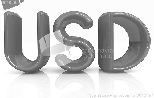 Image of USD 3d text