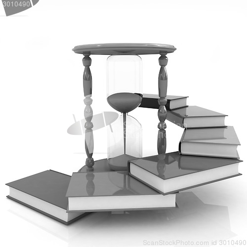 Image of Hourglass and books