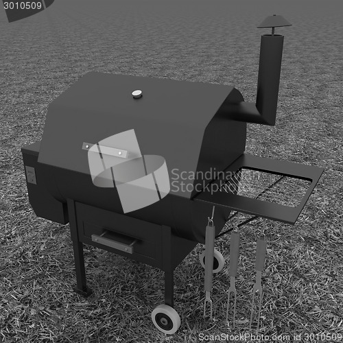 Image of oven barbecue grill