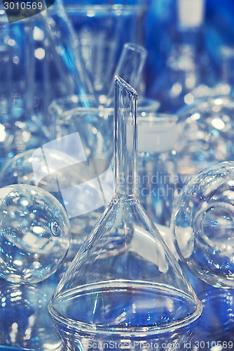 Image of glass flasks and test tubes