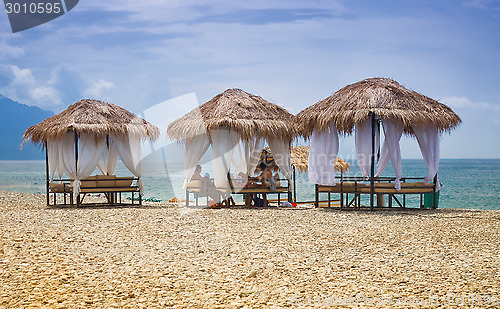 Image of beach gazebos