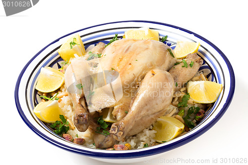 Image of Chicken pilaf serving bowl