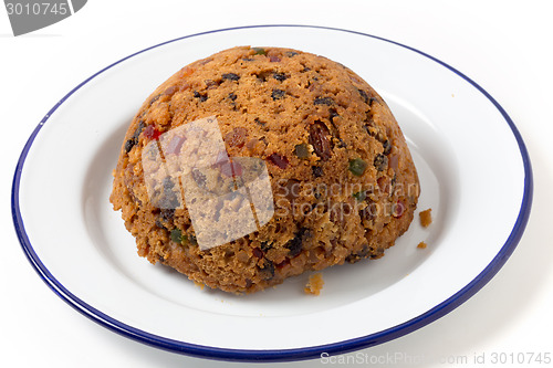 Image of college pudding on a plate