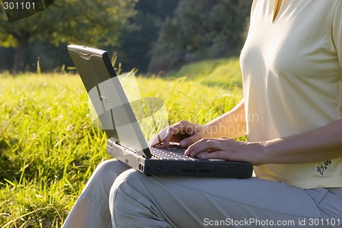 Image of Woman with laptop