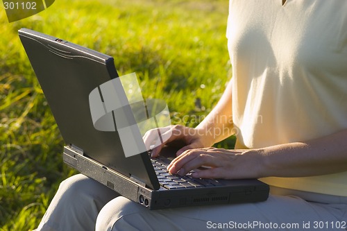 Image of Woman with laptop