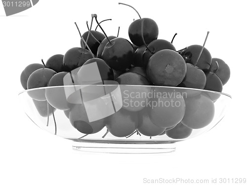 Image of Sweet cherries on a plate
