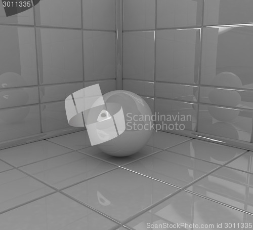 Image of Corner in the room with ball 