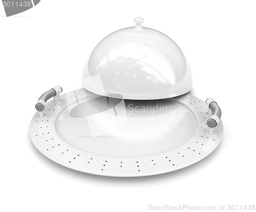 Image of restaurant cloche with lid 