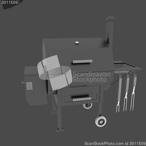 Image of oven barbecue grill