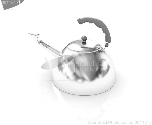 Image of Glossy chrome kettle 