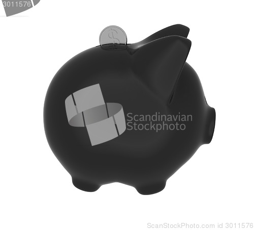 Image of piggy bank and falling coins