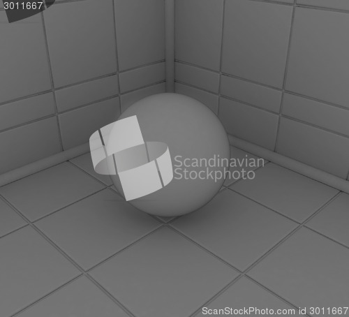 Image of Corner in the room with ball 