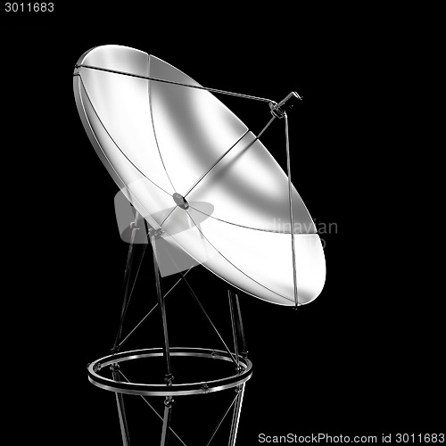 Image of SAT isolated on black background 