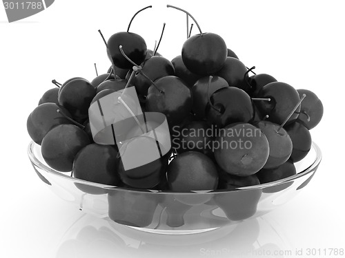 Image of Sweet cherries on a plate