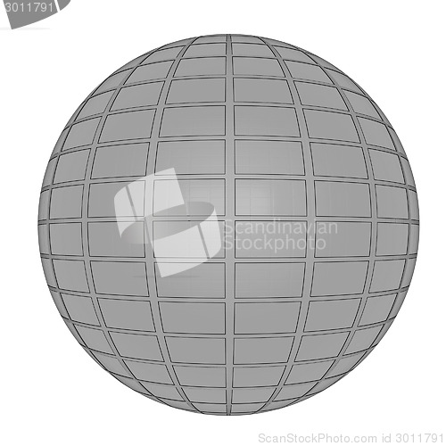 Image of Gold Ball 3d render 