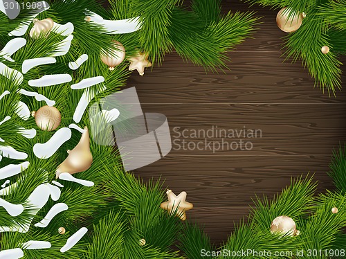 Image of Christmas fir tree background. EPS 10