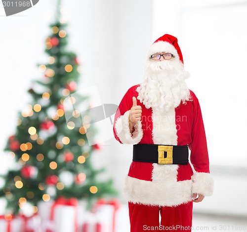 Image of man in costume of santa claus