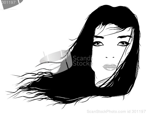 Image of Windy woman