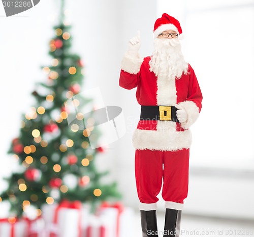 Image of man in costume of santa claus