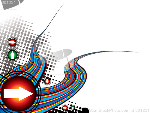 Image of rainbow effect modern