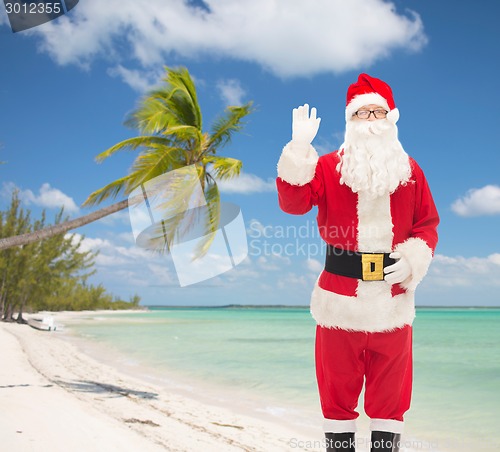 Image of man in costume of santa claus