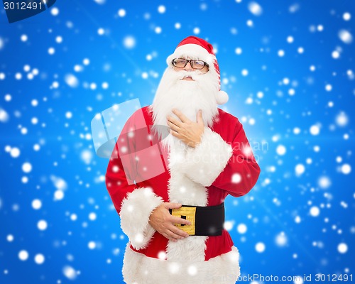 Image of man in costume of santa claus