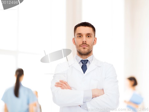 Image of male doctor in white coat