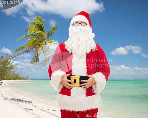 Image of man in costume of santa claus