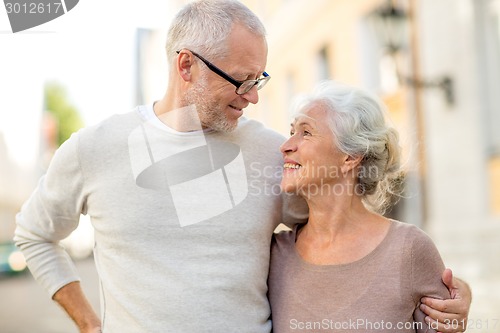 Image of senior couple on city street