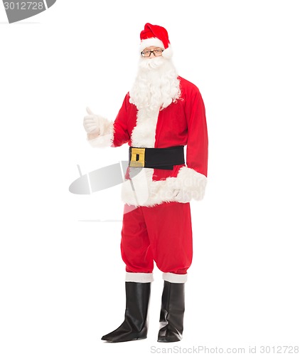 Image of man in costume of santa claus