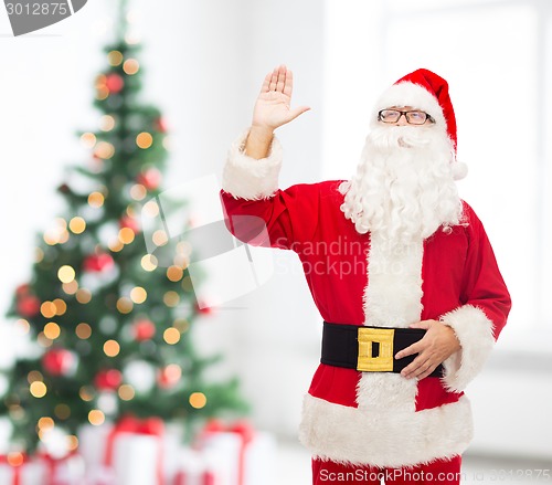 Image of man in costume of santa claus