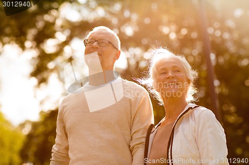 Image of senior couple in park