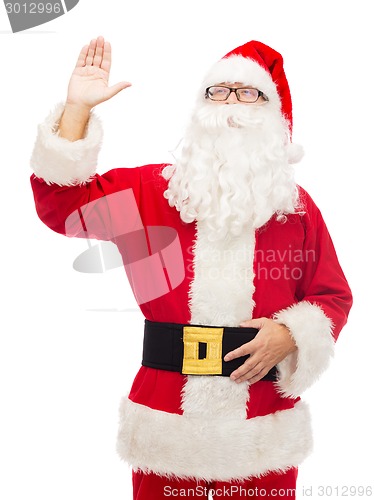 Image of man in costume of santa claus