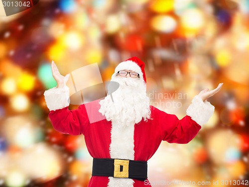 Image of man in costume of santa claus