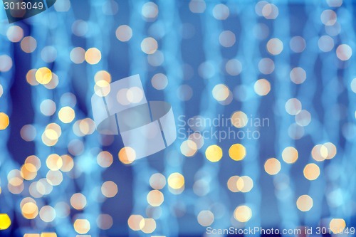 Image of blurred glden lights background