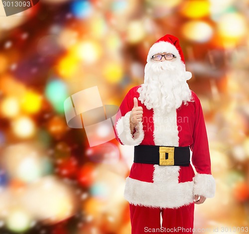 Image of man in costume of santa claus