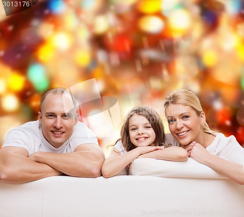 Image of happy family at home