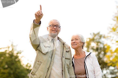 Image of senior couple in park