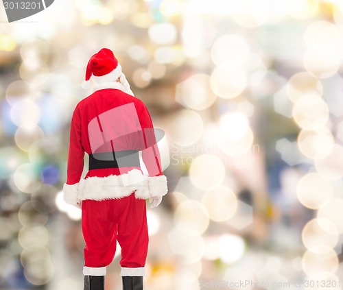 Image of man in costume of santa claus