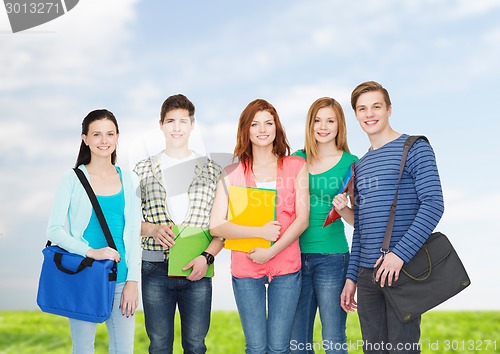 Image of group of smiling students standing