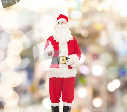 Image of man in costume of santa claus